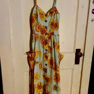 Long Sunflower Sundress